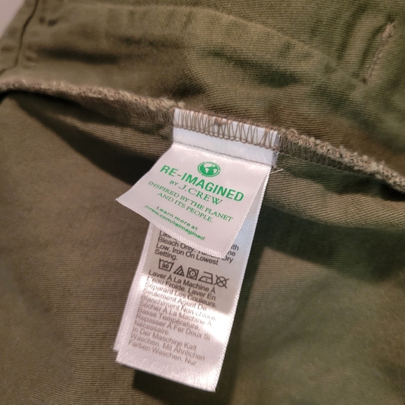 J. Crew Green Utility Military Lightweight Cotton Jacket SZ L - Picture 7 of 8
